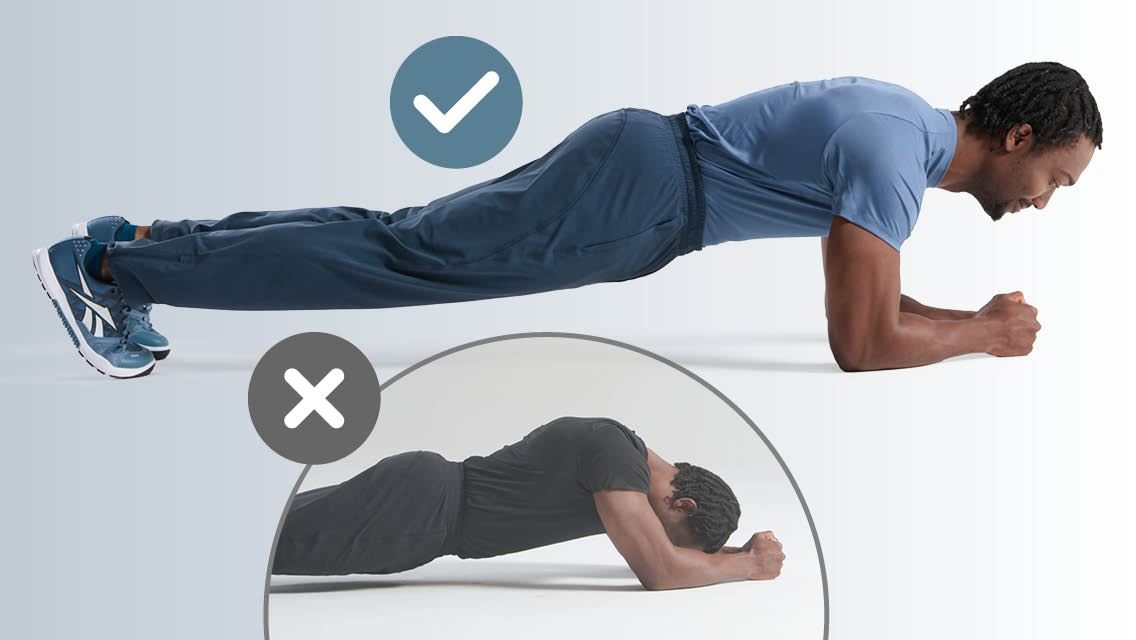 Core strengthening plank exercise
